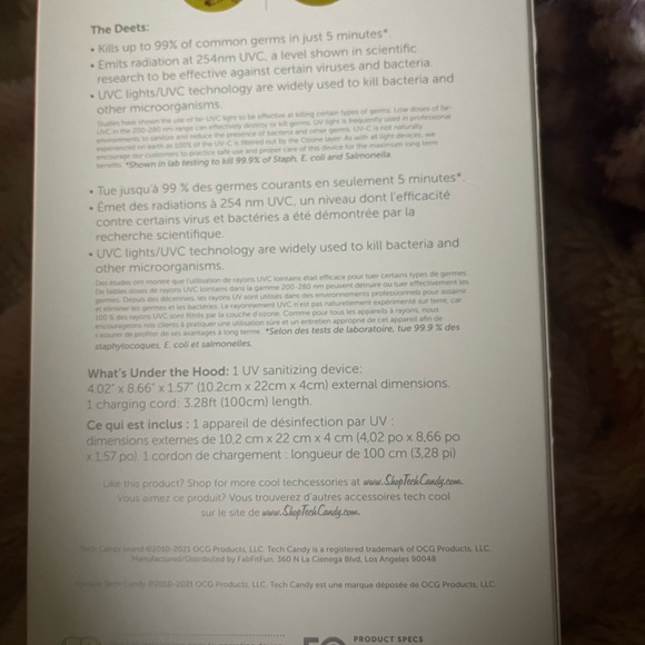 New Tech Candy UV Sanitizer - Picture 3 of 5